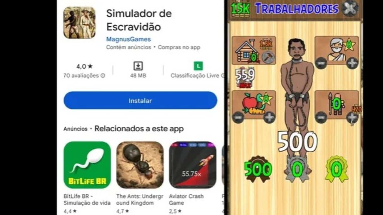 Google retira jogo 'Simulador de Escravidão', de sua loja de aplicativos  após denúcias - Ecos da Noticia